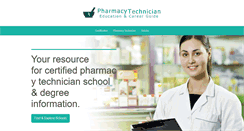 Desktop Screenshot of pharmacytechschools.com