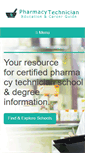 Mobile Screenshot of pharmacytechschools.com